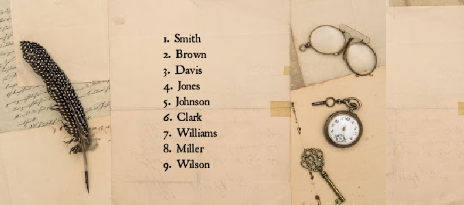 The Most Common U S Surnames In 1790 GenealogyMagazine